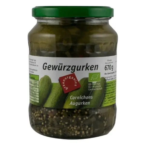 Castraveti Murati, BIO, 670 g / 360 g, Green Organics