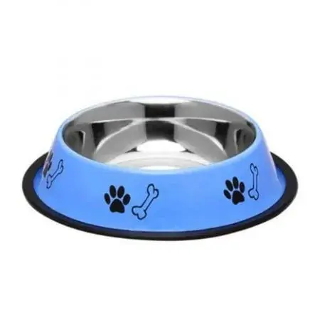 Castron antiderapant pentru caini 4Dog Albastru 0,48L