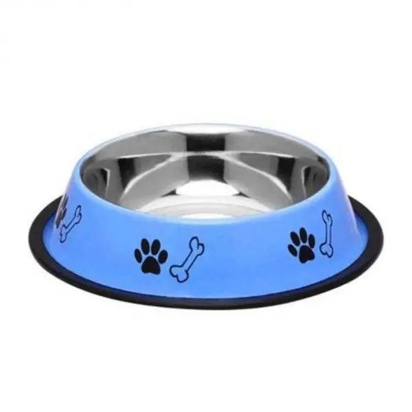 Castron antiderapant pentru caini 4Dog Albastru 1,9L