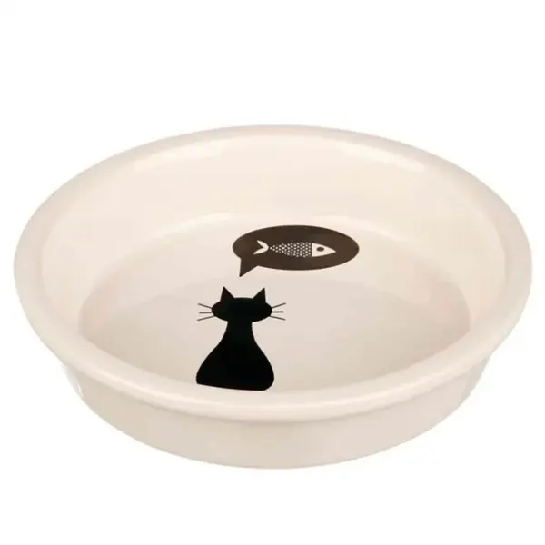Castron ceramic pentru pisici Trixie 0,25 l 13 cm