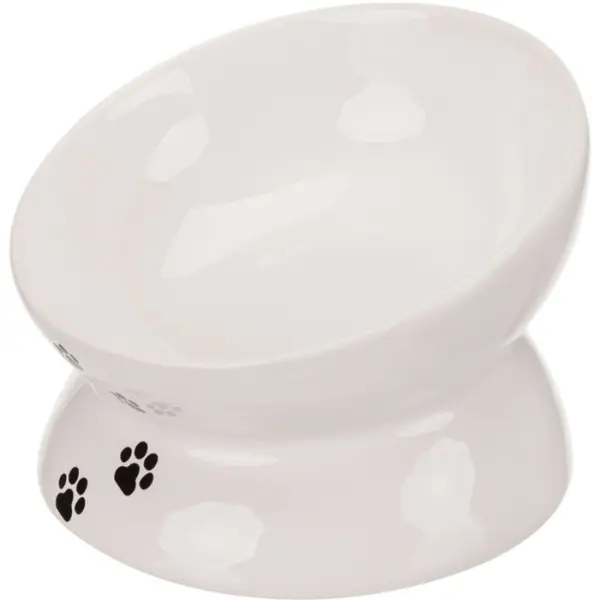 Castron ceramic pentru pisici Trixie Alb 0,15l 13 cm