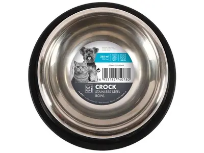 Castron din inox, pentru caini, CROCK, 910ml, L