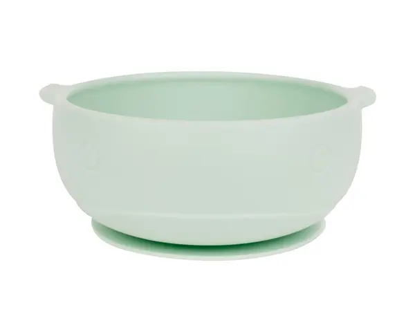 Castron din silicon KikkaBoo cu ventuza Whale Mint