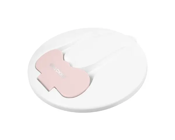 Castron multifunctional cu ventuza si tacamuri incluse 4in1 KikkaBoo Bowl Pink