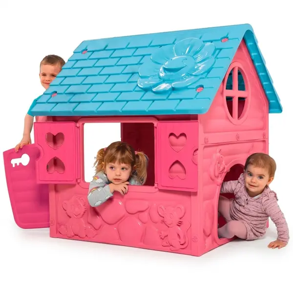 Casuta copii Roz 106x98x90 cm
