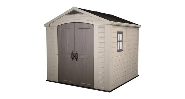 Casuta depozitare pentru gradina Factor 8x8, Bej