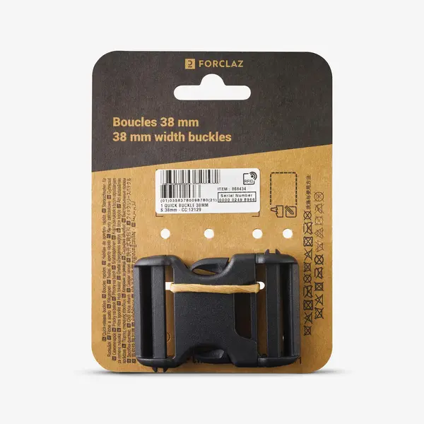 Cataramă de strângere pentru rucsac, cu sistem dublu de blocare, 38 mm