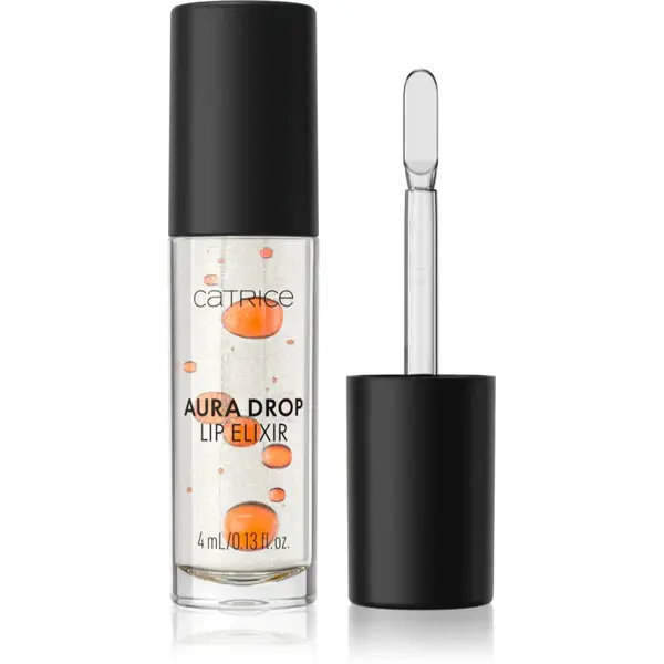 Catrice Aura Drop Lip Elixir ulei pentru buze cu efect de nutritiv culoare 010 Sparkle Served 4 ml