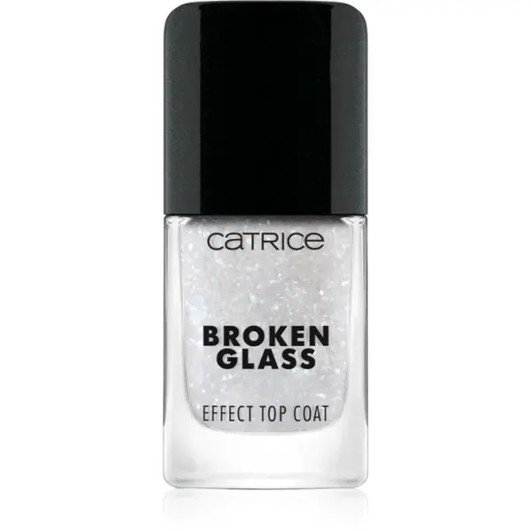 Catrice Broken Glass Effect Top Coat lac de unghii/parte sus cu particule stralucitoare culoare 050 Sparkling Reflection 10.5 ml