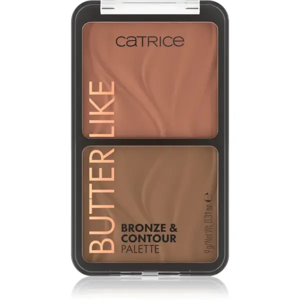 Catrice Butter Like Bronze & Contour Patela pentru conturul fetei cu efect autobronzant culoare 020 Shape It My Way 9 g