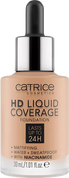 Catrice Fond de ten HD Liquid Coverage, 040 Warm Beige, 30 ml
