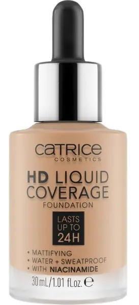 Catrice Fond de ten HD Liquid Coverage, 050 Rosy Ash, 30 ml