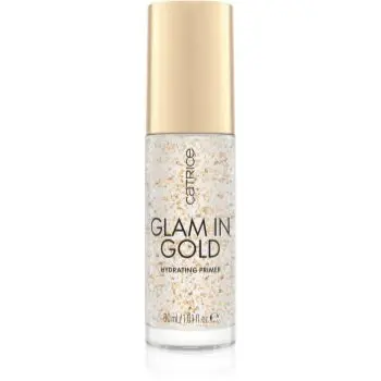 Catrice Glam In Gold Hydrating Primer baza hidratantă de machiaj cu aur de 24 de karate