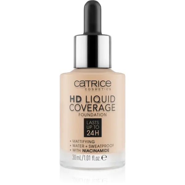 Catrice HD Liquid Coverage make up culoare 010 Light Beige 30 ml