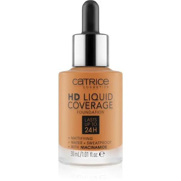 Catrice HD Liquid Coverage make up culoare 082 Warm Caramel 30 ml