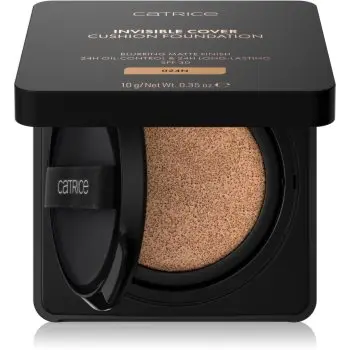 Catrice Invisible Cover Cushion Foundation machiaj matifiant în burete SPF 30