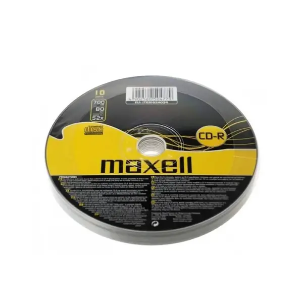 CD-R Maxell 700MB 52x 10 bucati/Set CD-R Maxell 700MB 52x 10 bucati/set