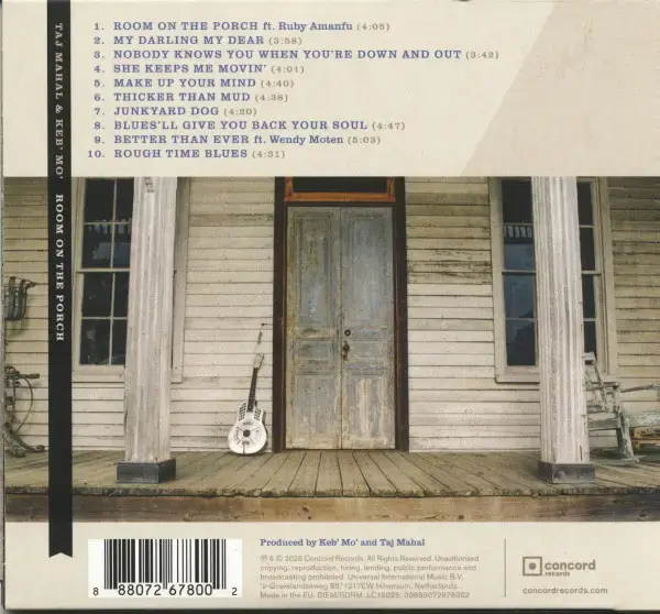 CD - Taj Mahal si Keb Mo Mahal - Room On The Porch | Taj Mahal, Keb Mo Mahal