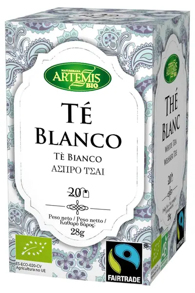 Ceai alb bio, 28 g, 20 plicuri filtrante, Artemis Bio