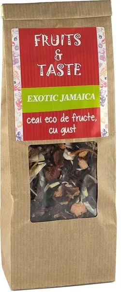 Ceai bio de fructe Jamaica Exotic, 80g - Pronat
