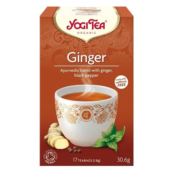 Ceai Bio de Ghimbir, Yogi Tea, 17 Plicuri, 30.6 g