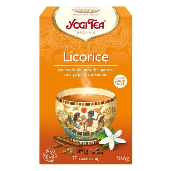 Ceai Bio de Lemn Dulce, Yogi Tea, 17 Plicuri, 30.6 g