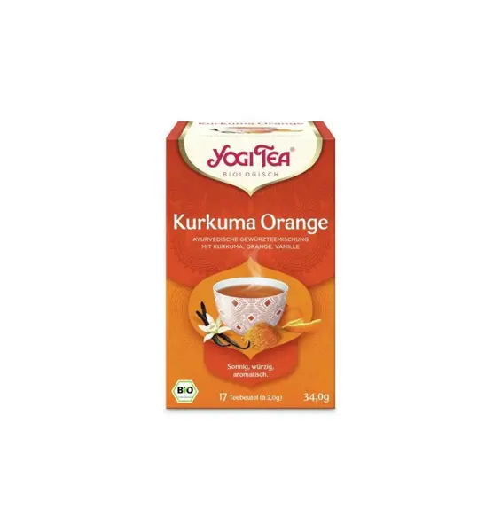 CEAI BIO DIN CURCUMA, PORTOCALE SI VANILIE, 17 pliculete 34,0G YOGI