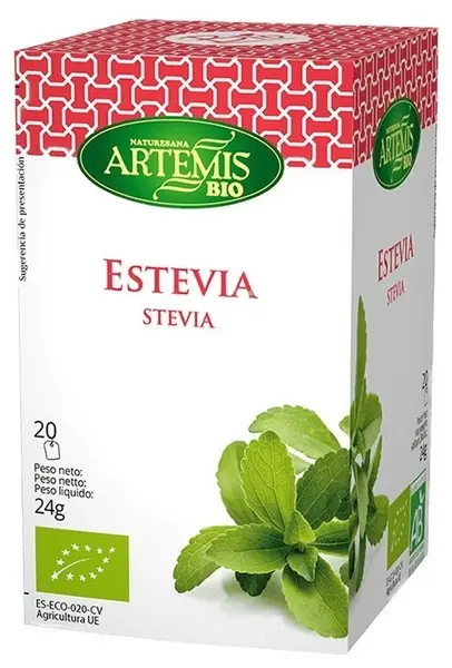 Ceai bio din plante cu stevia, 20 pliculețe filtrante, Artemis Bio