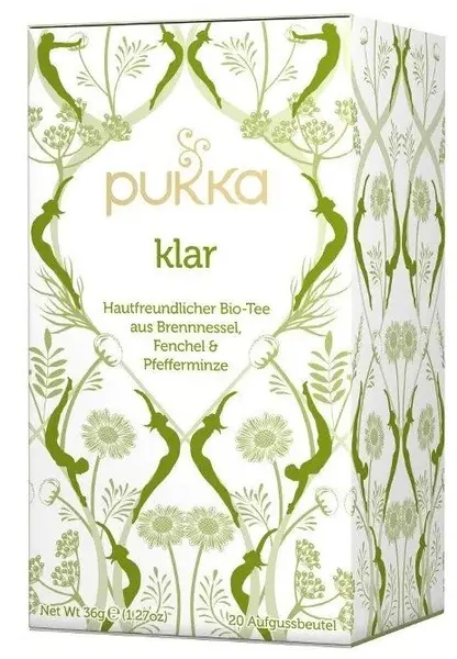 Ceai bio din plante Klar, 20 pliculețe filtrante, Amla Natur