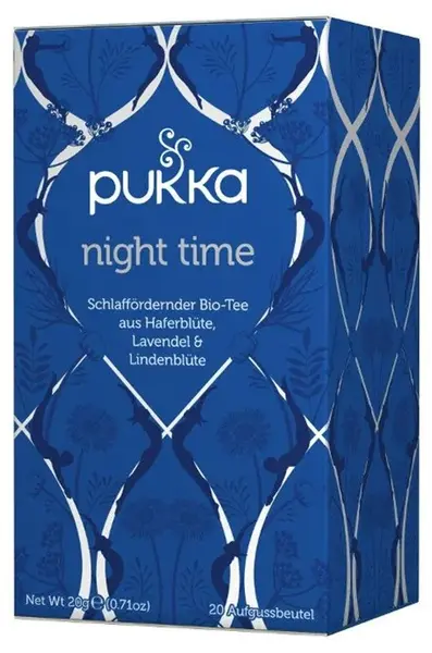 Ceai bio din plante Night Time, 20 plicuri filtrante, Amla Natur