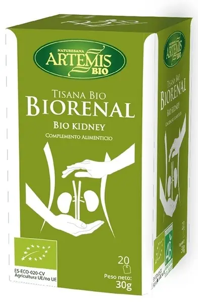 Ceai bio din plante pentru rinichi Biorenal, 30 g, 20 pliculețe filtrante, Artemis Bio