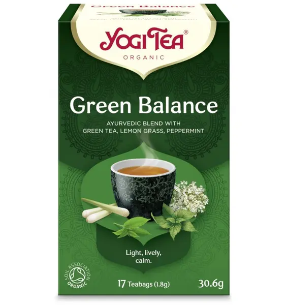 Ceai Bio ECHILIBRU VERDE, 17 pliculete 30.6g Yogi