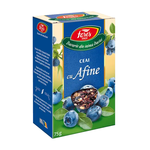 Ceai cu afine, 75g, Fares