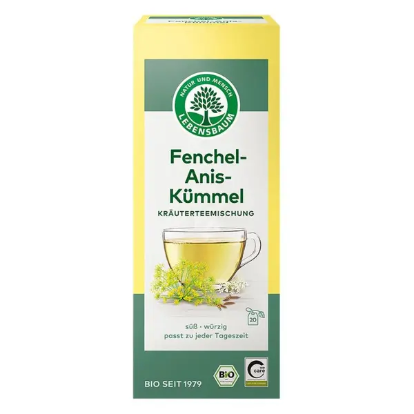 Ceai cu fenicul anason si chimen 20 plicuri, eco - 50 g