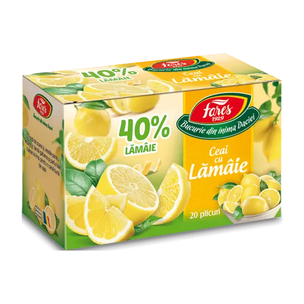 Ceai cu lamaie, 20 plicuri, Fares