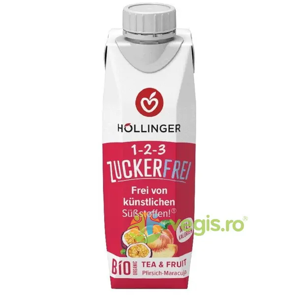 Ceai cu Piersici si Maracuja fara Zahar Adaugat Ecologic/Bio 300ml