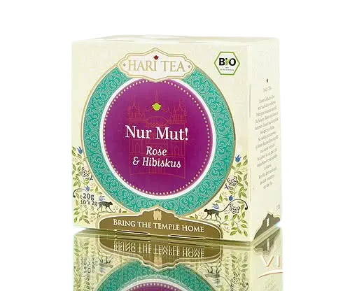 Ceai cu trandafiri si hibiscus bio Face the Moment, 10 plicuri, Hari Tea