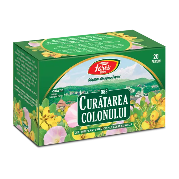 Ceai Curatarea Colonului, 20 plicuri, Fares