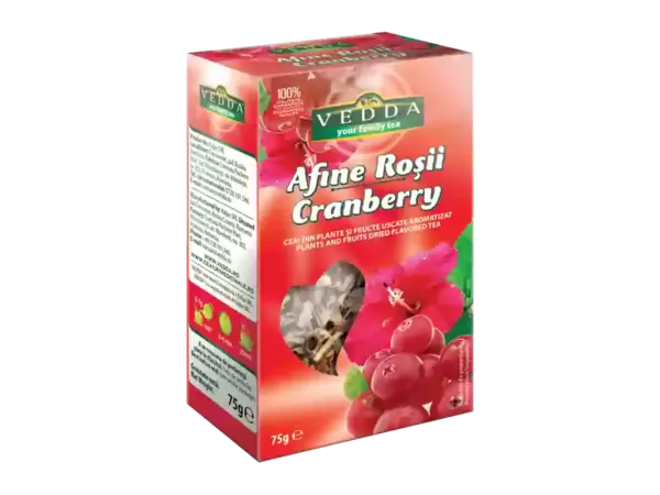 Ceai de Afine Rosii 75g, Vedda