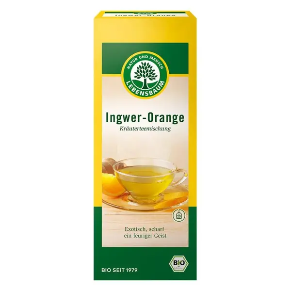 Ceai de ghimbir cu portocale 20 plicuri, eco - 40 g