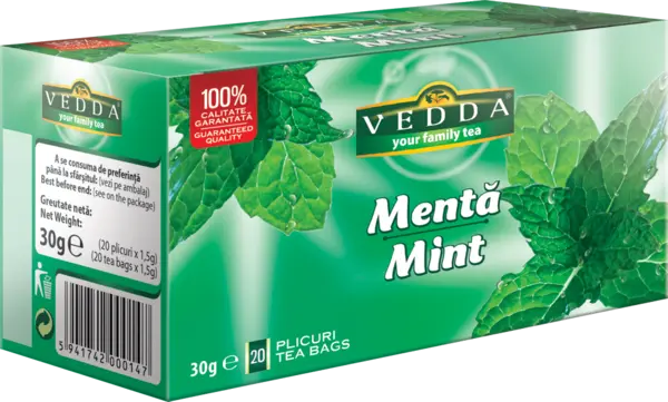 Ceai de menta, 20 plicuri, Vedda