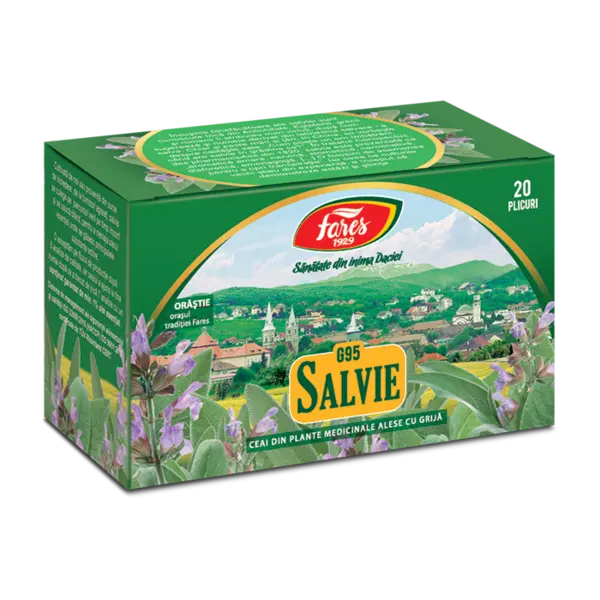 Ceai de Salvie, 20 plicuri, Fares