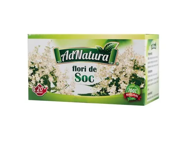 Ceai de soc, 20 plicuri, AdNatura