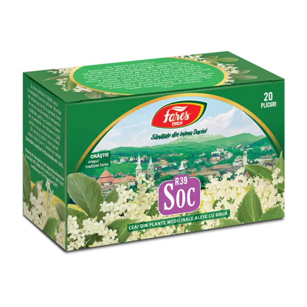 Ceai de soc, 20 plicuri, Fares