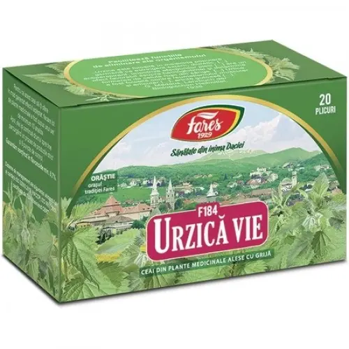 Ceai de urzica vie, 20 plicuri (F184) Zephyr Labs