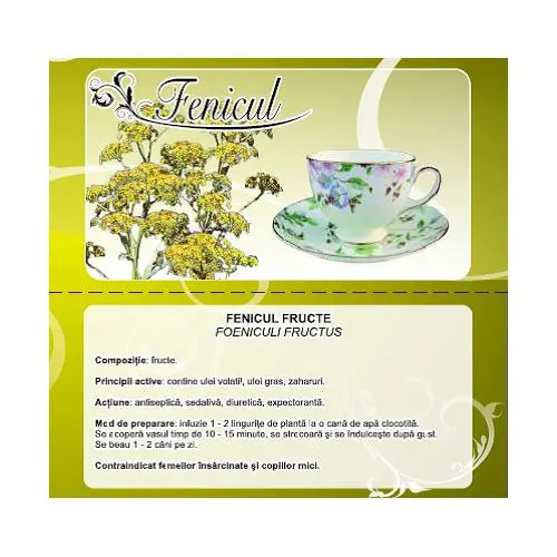 Ceai din fructe de fenicul, 50g, Cyani