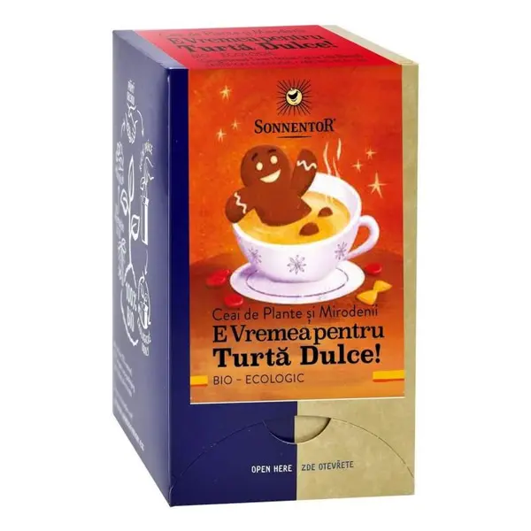 Ceai E Vremea pentru Turta Dulce 18 plic, Sonnentor