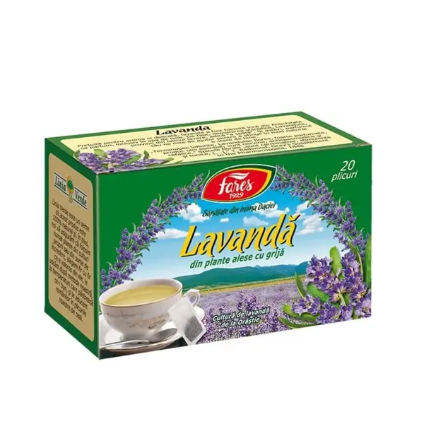 Ceai Fares Lavanda 20 plicuri/cutie Ceai Fares Lavanda 20 plicuri/cutie