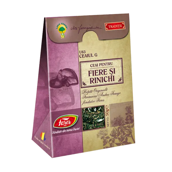 Ceai fiere si rinichi, 50g, Fares