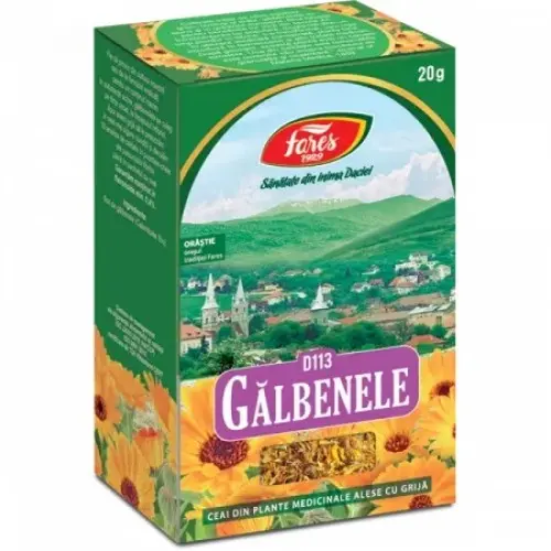 Ceai flori de galbenele Fares, 20g (D113) Zephyr Labs